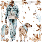 Watercolor Dog Mom & Dad Clipart Bundle: 45+ PNG Family Pet Art