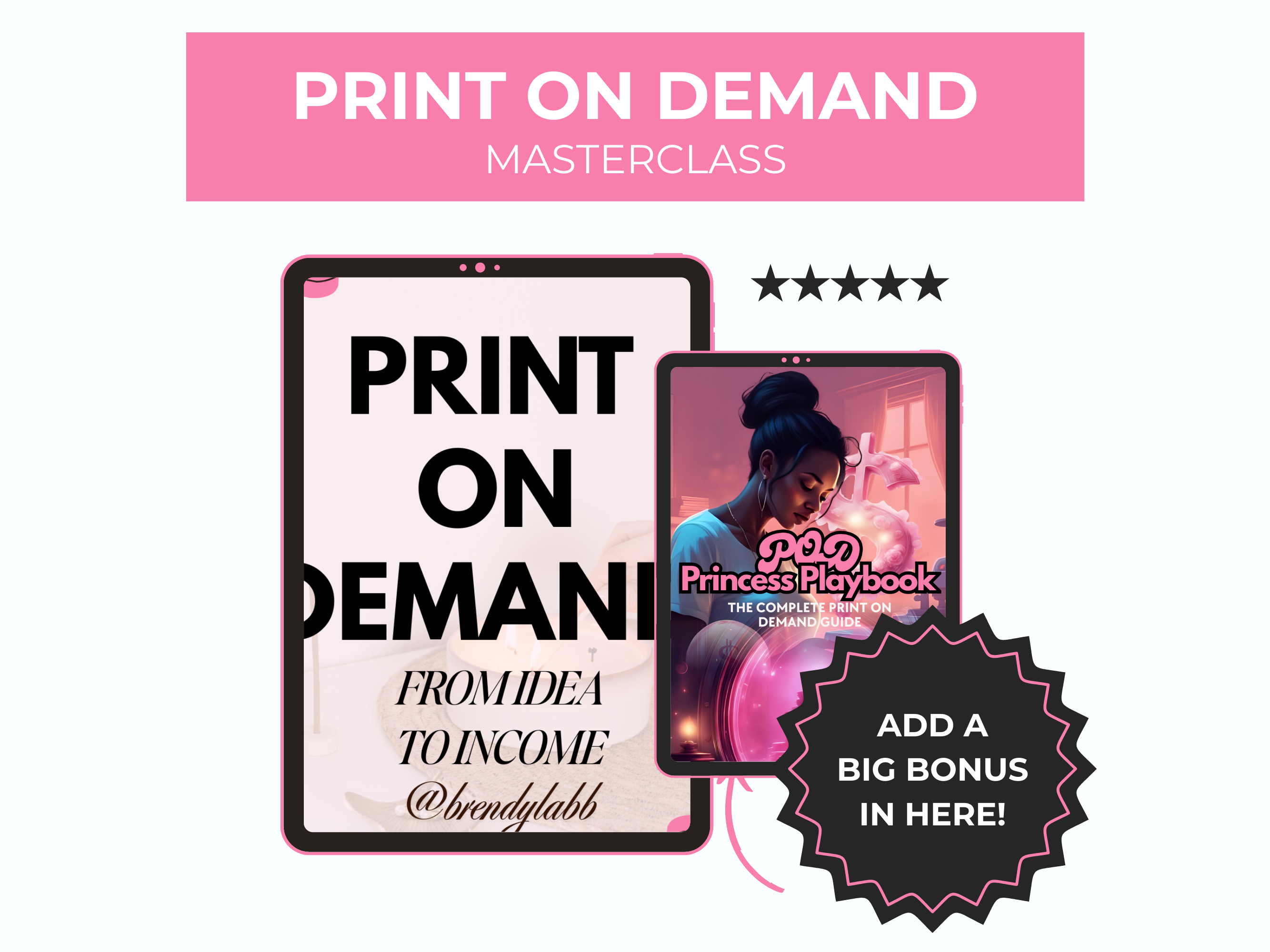 Print on Demand Masterclass: Idea to Income (LIve)
