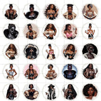 Black Woman Art: Glam Goddess Illustrations - Print-on-Demand, Journaling