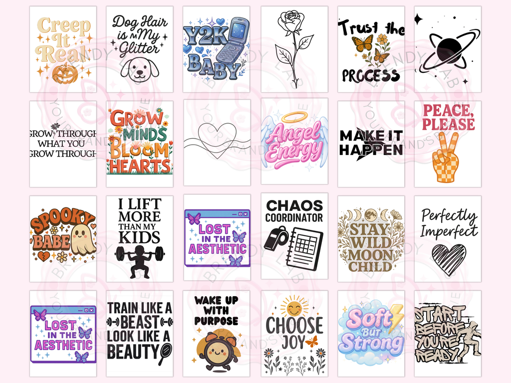 Etsy Shop Starter Kit – 100 Ready-to-Use Designs + Free Etsy Success Guide + Mockups