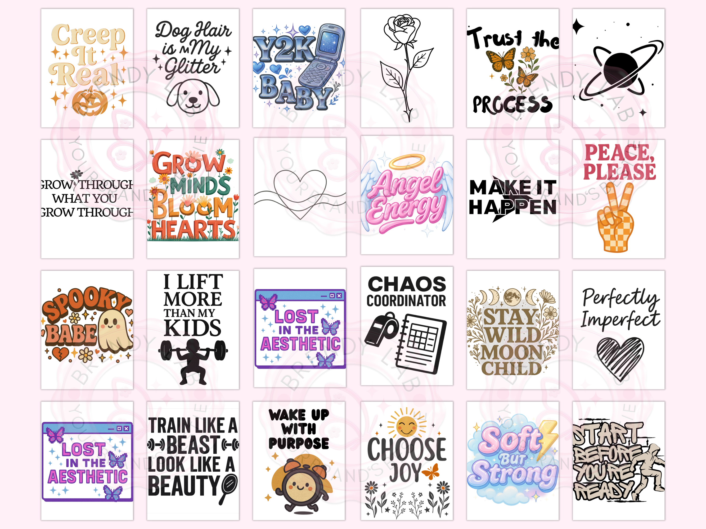 Etsy Shop Starter Kit – 100 Ready-to-Use Designs + Free Etsy Success Guide + Mockups