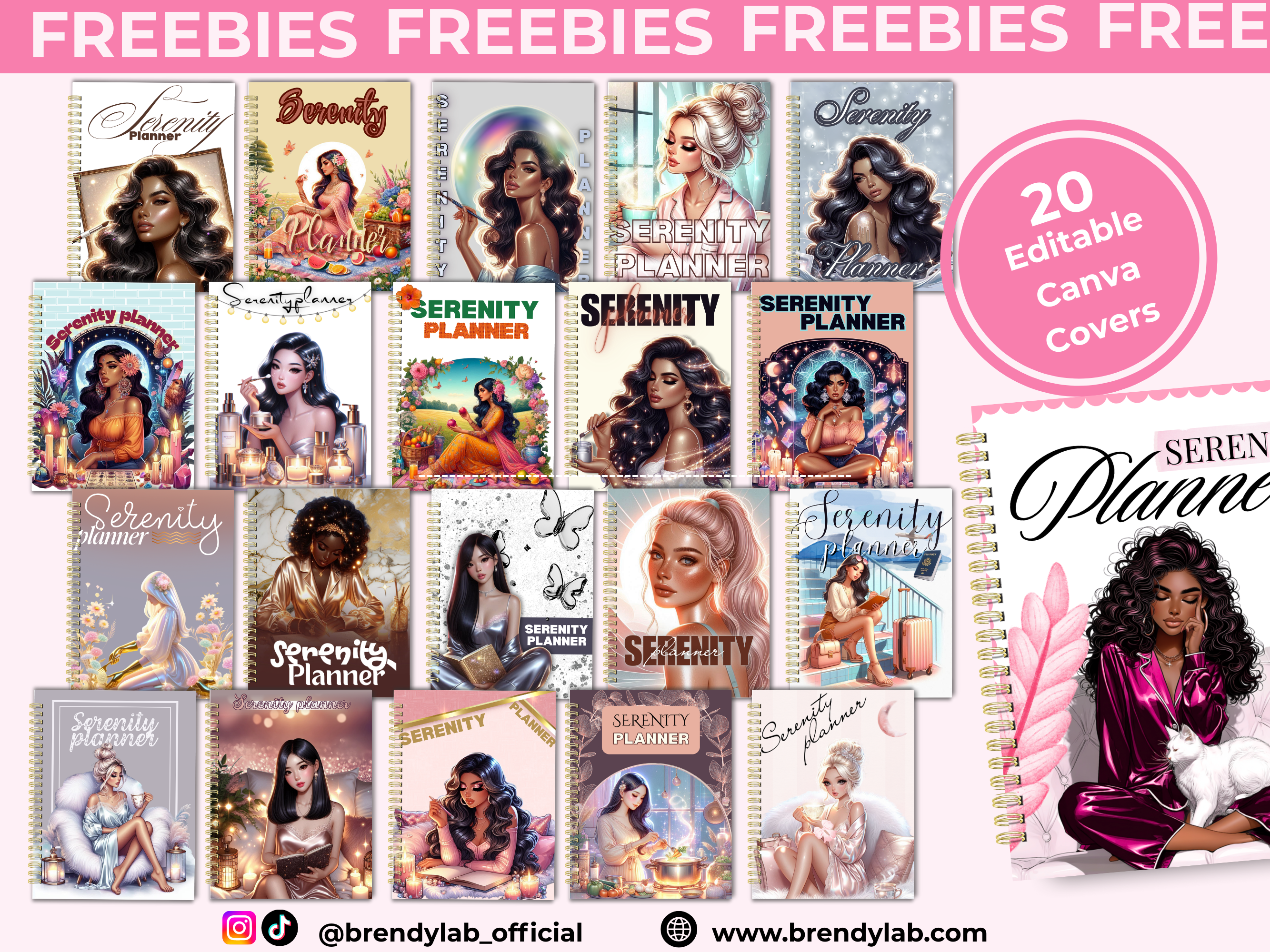 Serenity Wellness & Self-Care Planner PLR Bundle