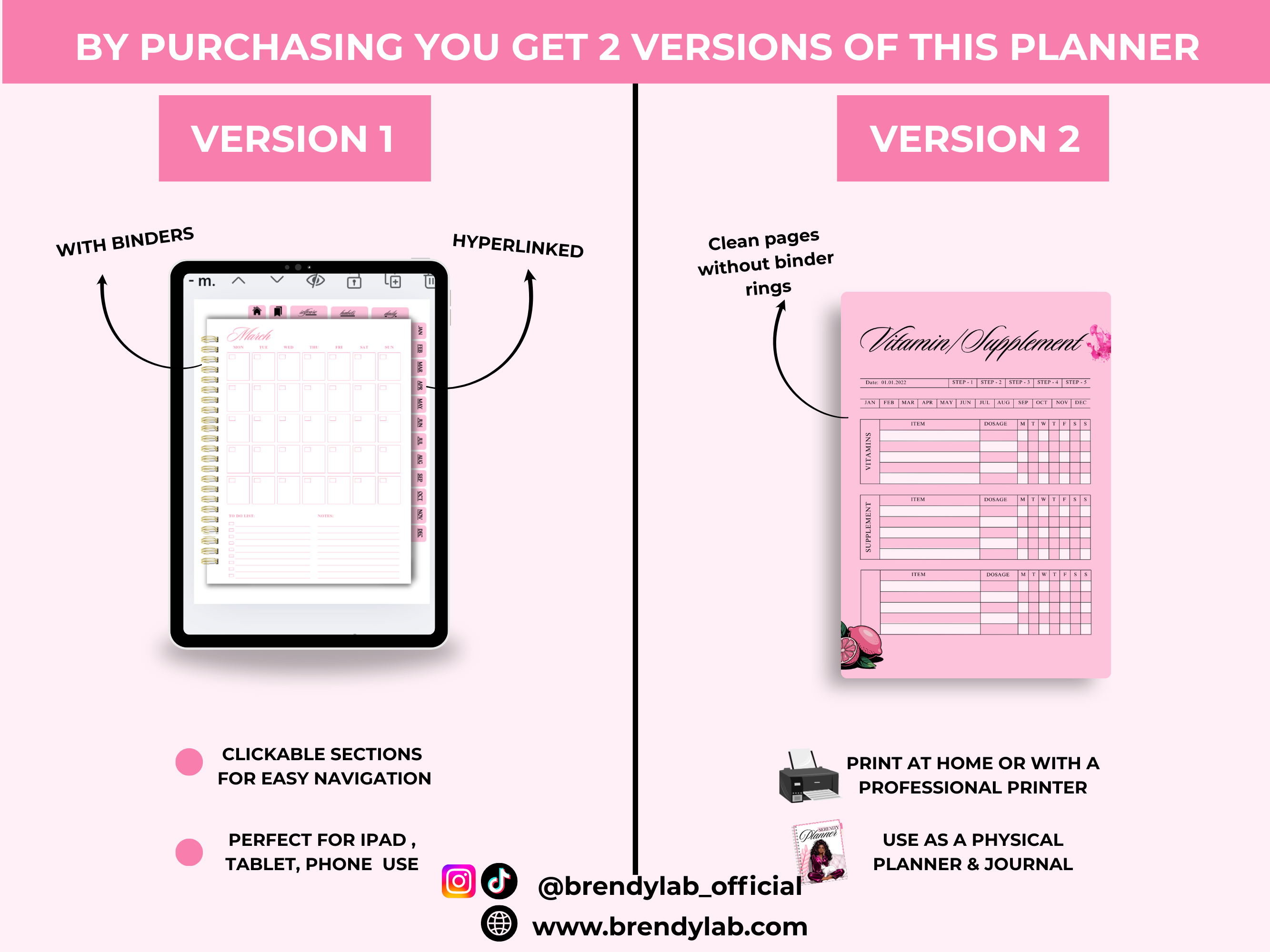Serenity Wellness & Self-Care Planner PLR Bundle