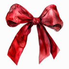 Watercolor Red Bow Clipart Bundle: Ribbon PNG for Scrapbooking (Digital Download