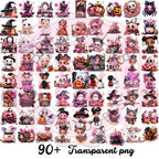 Halloween Clipart Bundle  for Crafters Transparent PNGs