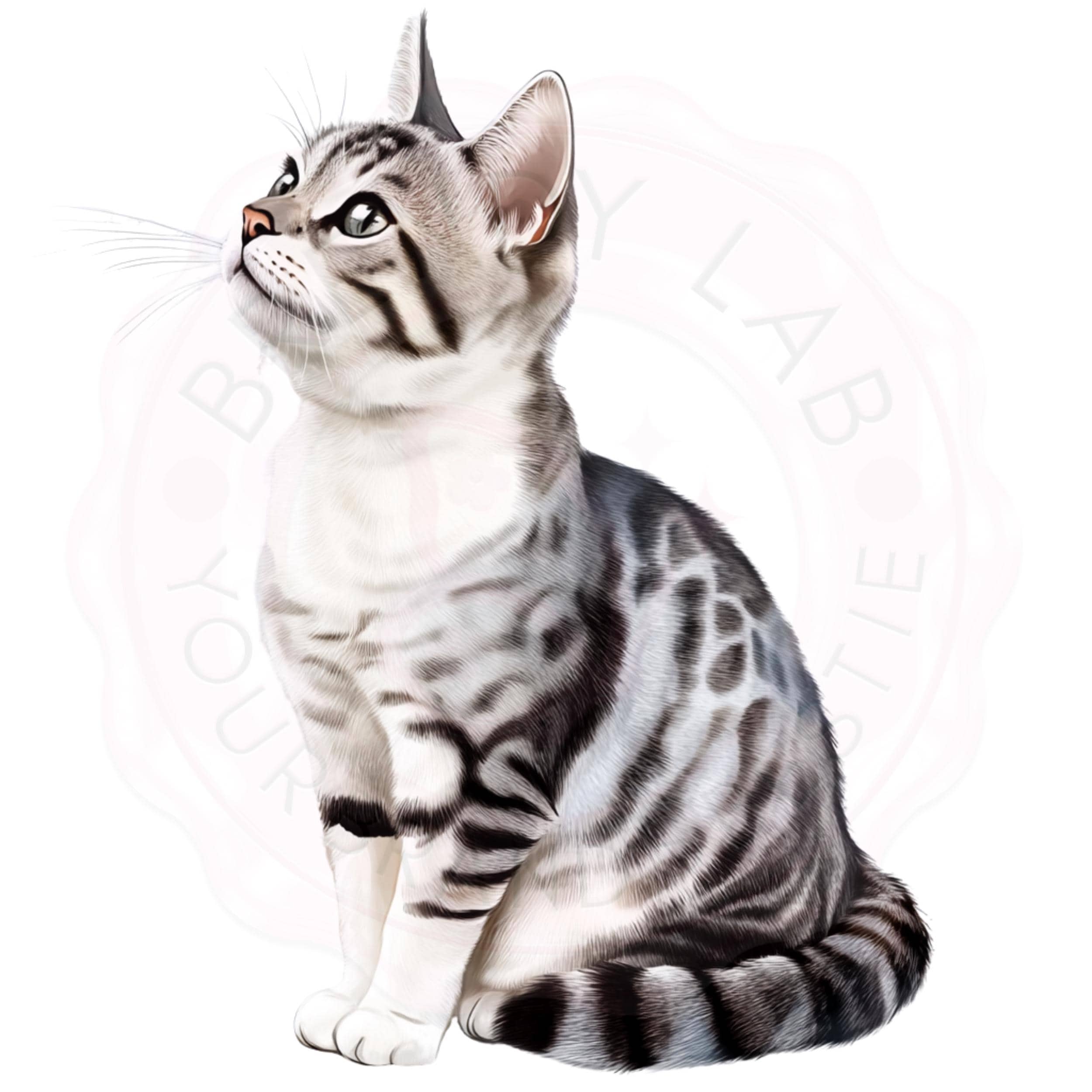 Watercolor Cat Clipart Bundle: Realistic Pet Portraits