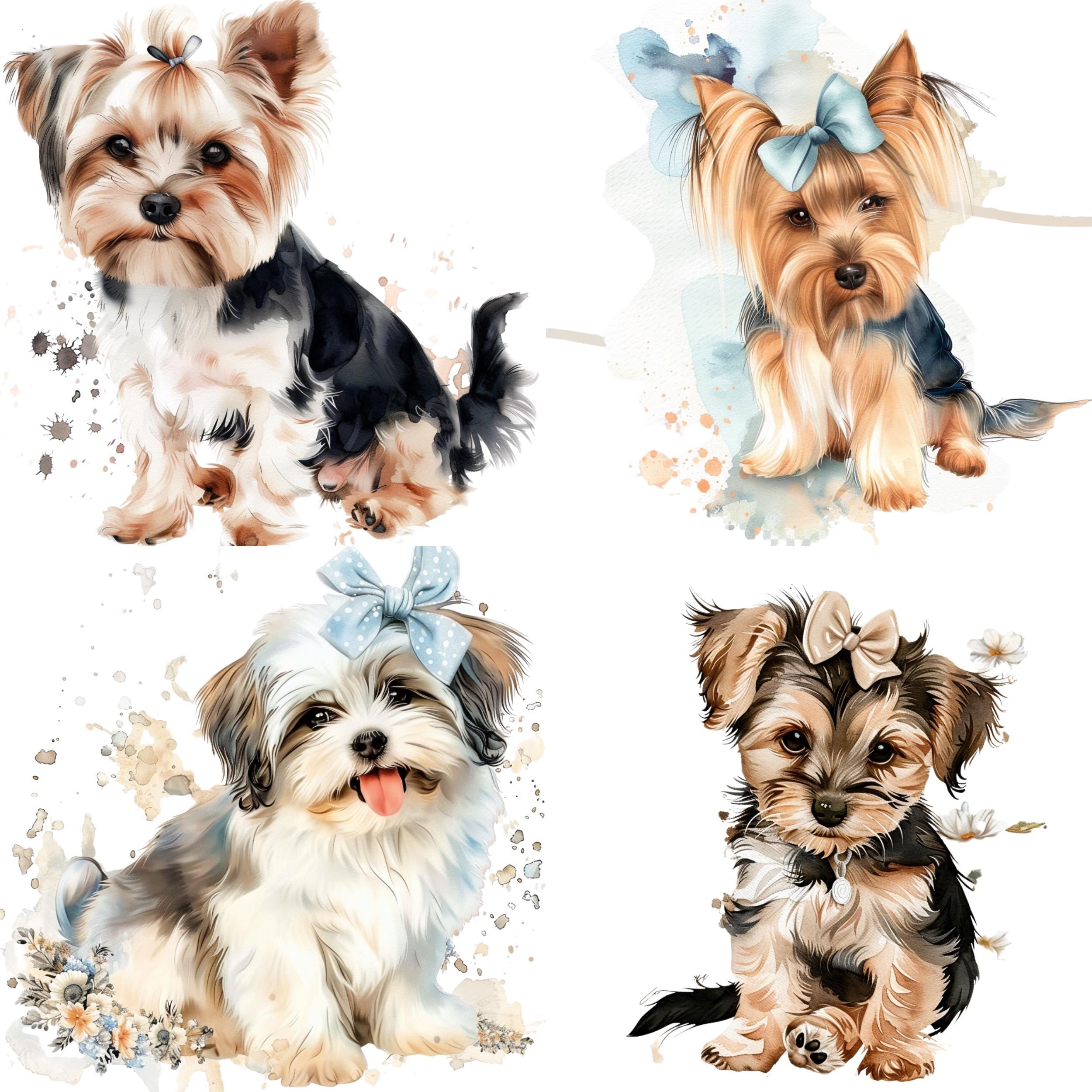 Watercolor Dog Clipart Bundle: 90+ Puppy PNGs, Pet Lover Design