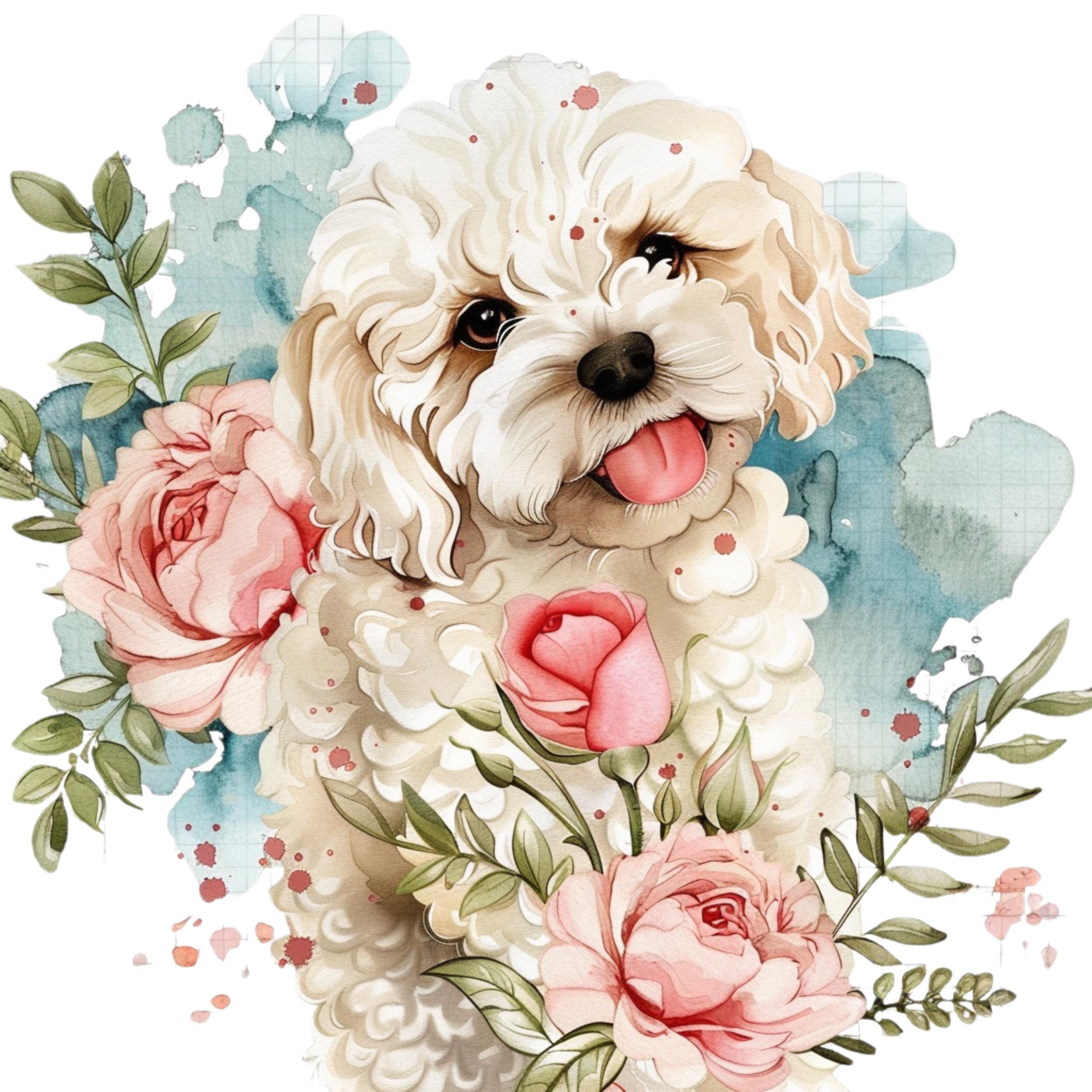 Watercolor Dog Clipart Bundle: 90+ Puppy PNGs, Pet Lover Design
