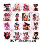 Halloween Clipart Bundle  for Crafters Transparent PNGs