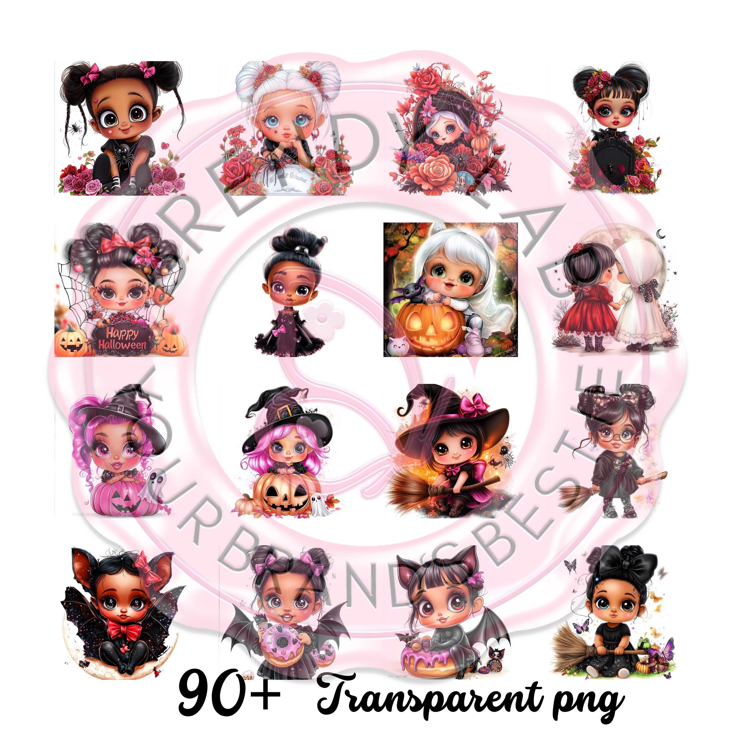 Halloween Clipart Bundle  for Crafters Transparent PNGs