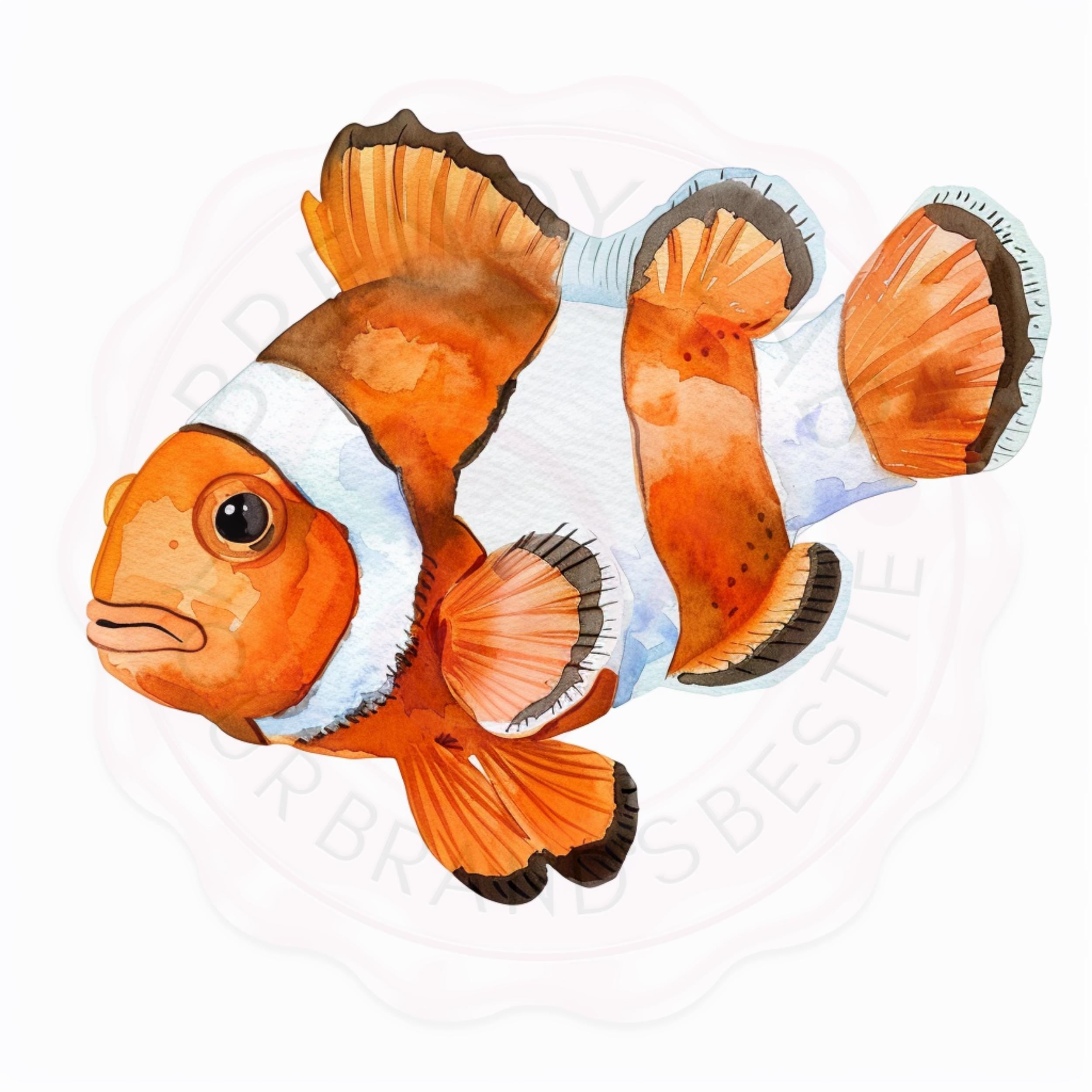 Watercolor Sea Animals Clipart Bundle , Cute Ocean Creatures PNG | Dolphin, Whale, Turtle, Shark, Jellyfish, Crab, Octopus