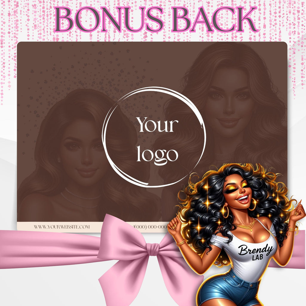 Elegant Brown Thank You Card Template: Small Business (Canva Editable)