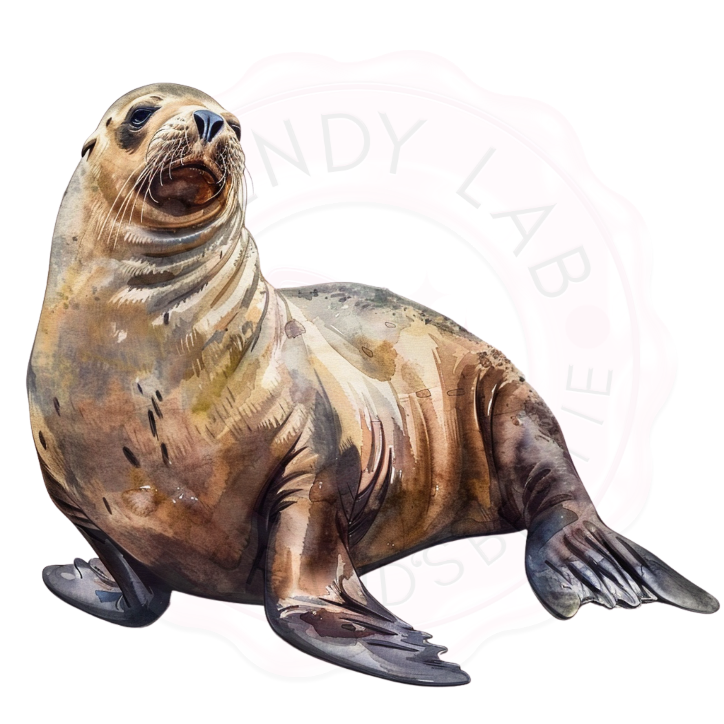 Watercolor Sea Animals Clipart 15+