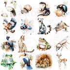 Watercolor Earth Animals Clipart | 15+