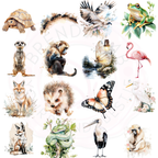Watercolor Earth Animals Clipart | 15+