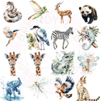 Watercolor Earth Animals Clipart | 15+