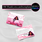 DIY Thank You Card Template: Editable Small Business Packaging (Canva)