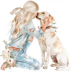 Watercolor Dog Mom & Dad Clipart Bundle: 45+ PNG Family Pet Art