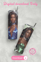 Glam Black Women Clipart Bundle: Afrocentric Fashion PNGs