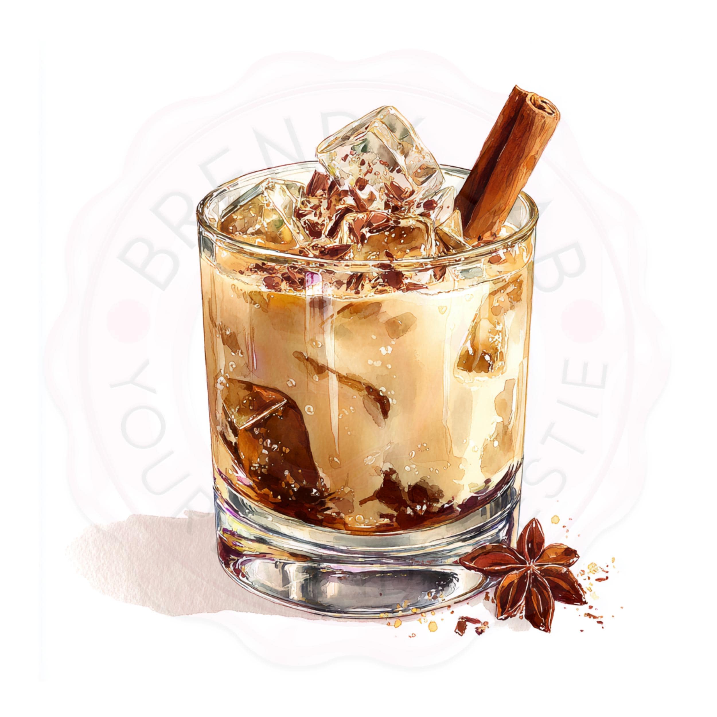 Watercolor Cocktail Clipart Bundle: Tropical Drinks, Wine, Beer