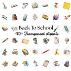 Watercolor School Clipart Bundle: 170+ PNG Graphics