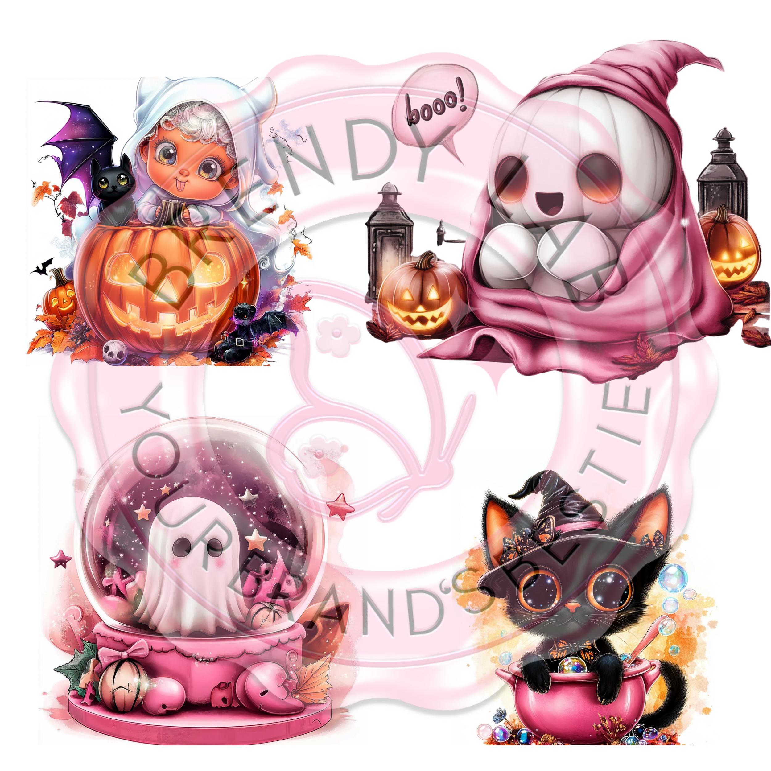 Halloween Clipart Bundle  for Crafters Transparent PNGs
