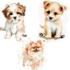 Watercolor Dog Clipart Bundle: 90+ Puppy PNGs, Pet Lover Design