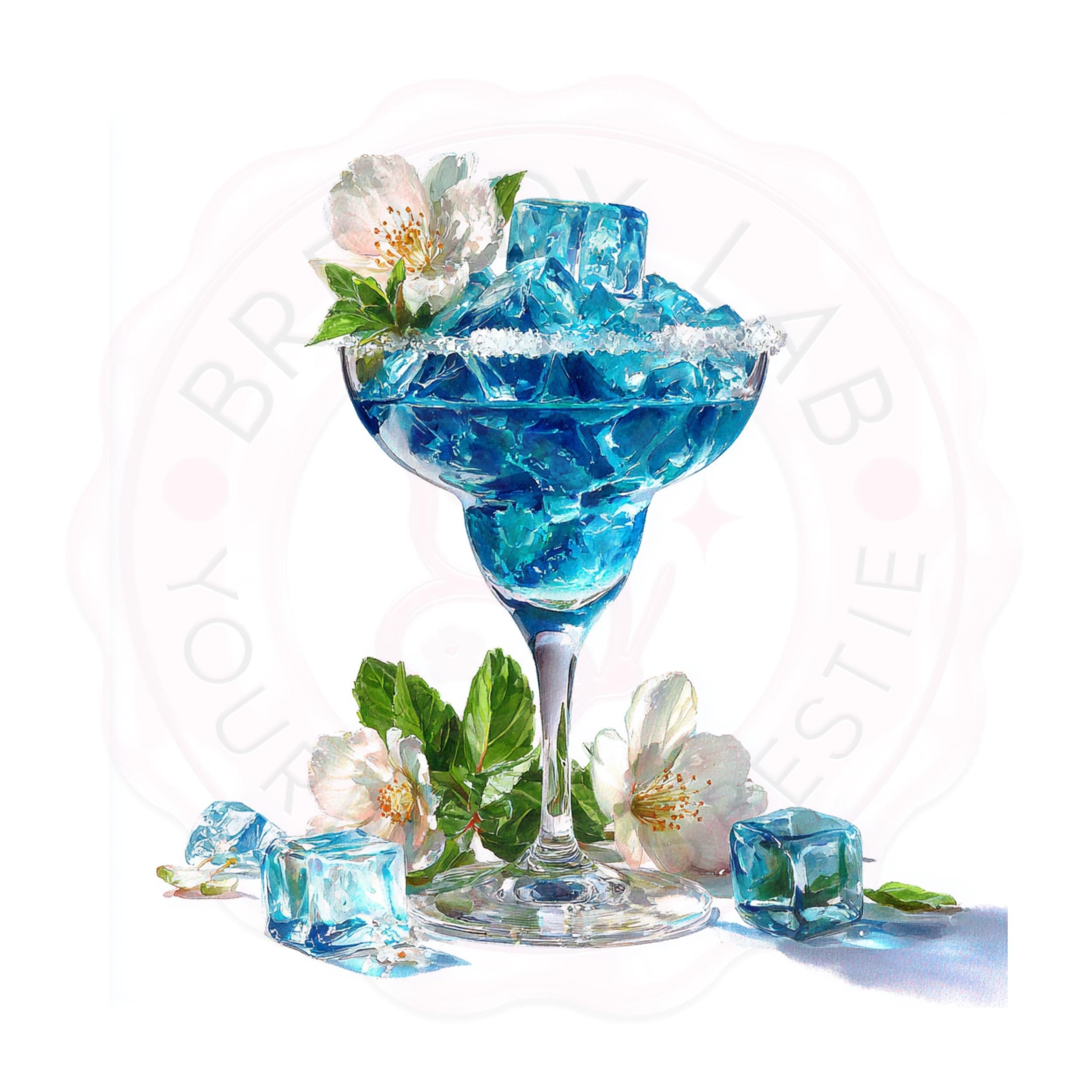 Watercolor Cocktail Clipart Bundle: Tropical Drinks, Wine, Beer