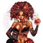 Witchy Black Girl Halloween Clipart: Glam PNG Bundle