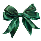 Watercolor Green Bow Clipart Bundle: Satin Ribbon PNG Graphics