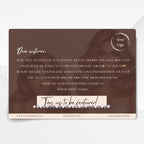 Elegant Brown Thank You Card Template: Small Business (Canva Editable)